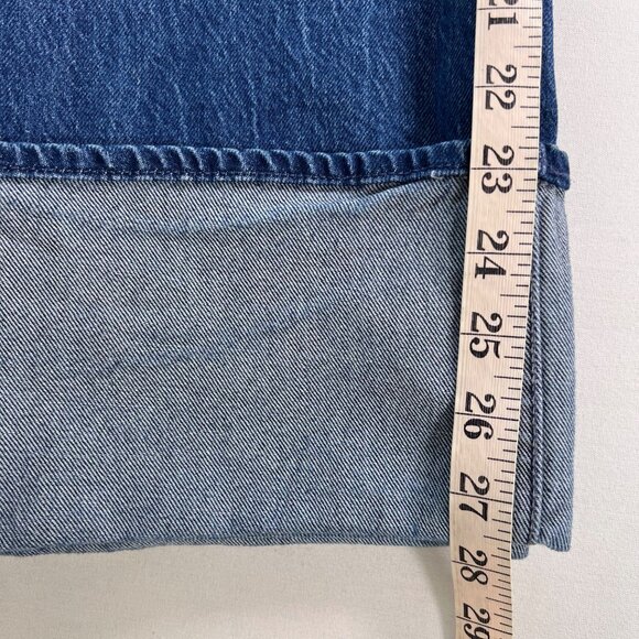 Mother The Checkerboard Duster Flood Cuff Jeans in Bunny Hop Size 29 - Picture 12 of 15